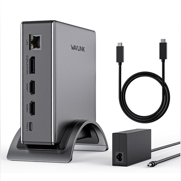 WAVLINK Laptop Docking Station- Triple Display (8K@30Hz/4K@144Hz); 140W - Picture 1 of 9